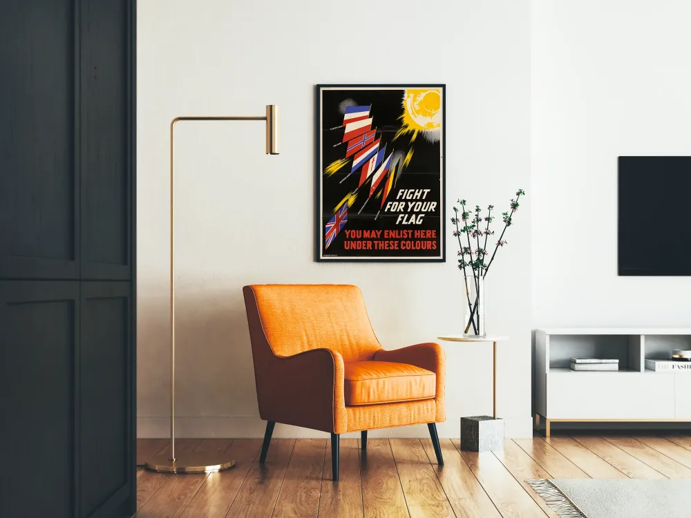 Plakat dekoracyjny na ścianę Fight Your Flag