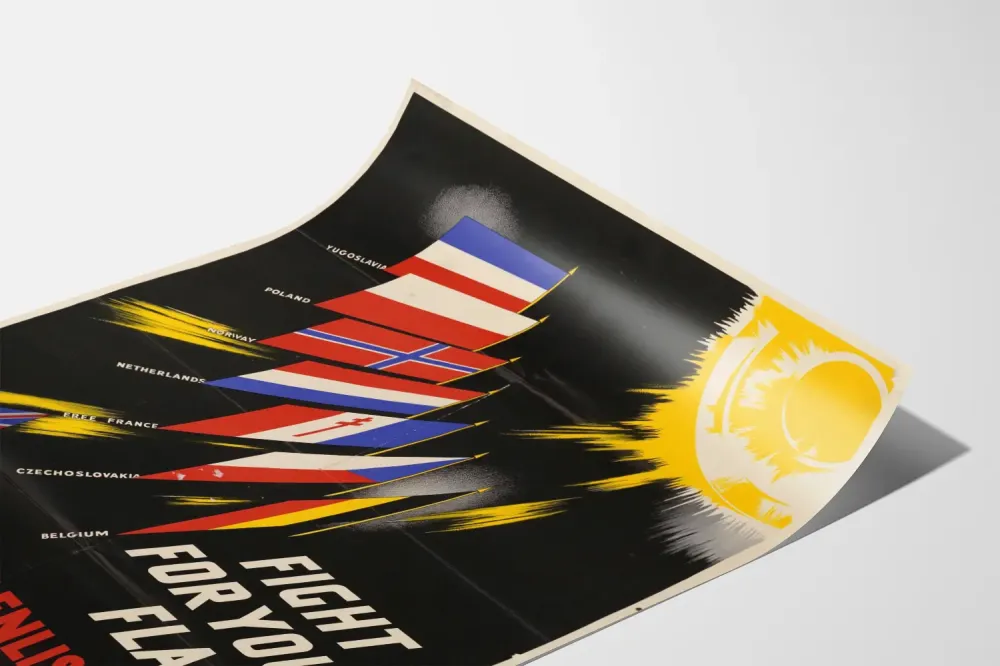 Plakat dekoracyjny na ścianę Fight Your Flag