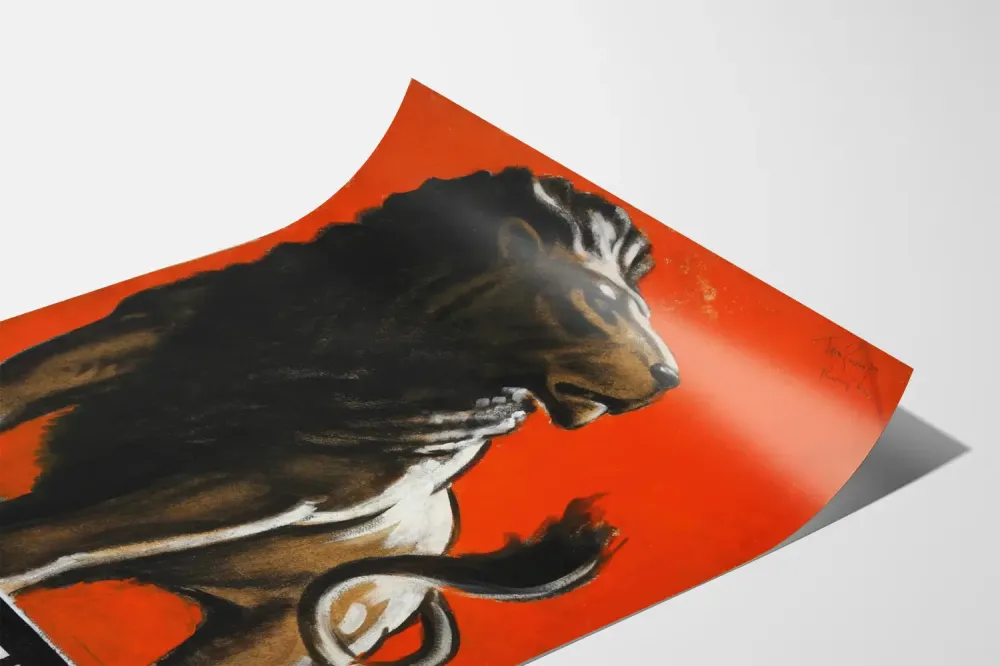 Plakat Dekoracyjny na Ścianę Lew Stand Firm - Artem Legrand