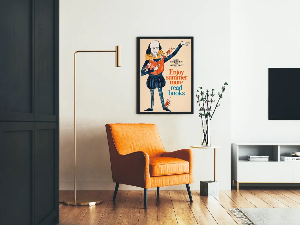 Plakat dekoracyjny Ciesz się latem, czytaj więcej książek Artem Legrand