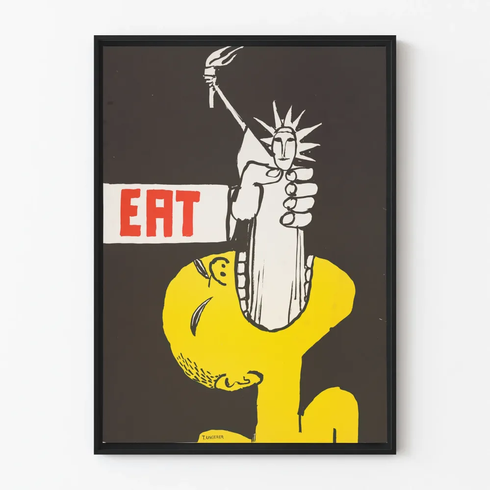 Plakat dekoracyjny Eat autorstwa T. Ungerer - Poster sztuki współczesnej