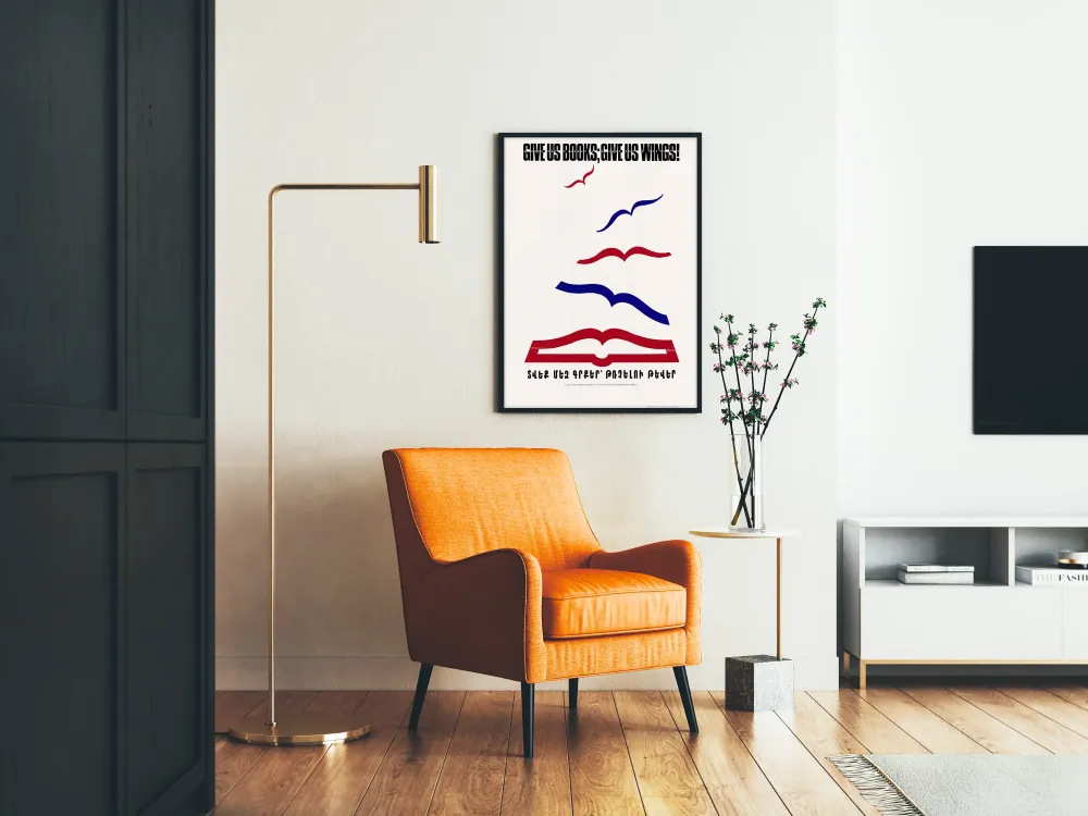 Plakat dekoracyjny Give Us Books Give Us Wings