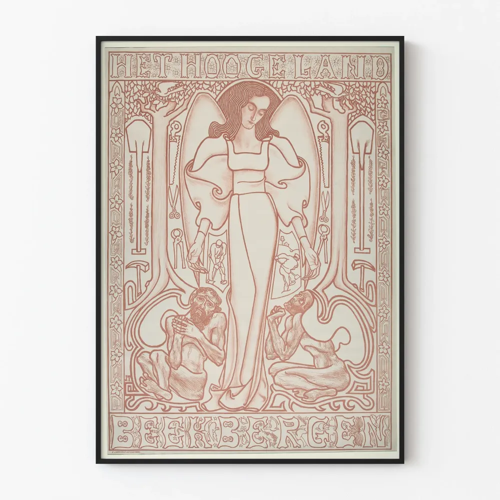 Plakat dekoracyjny Het Hooge Land Beekbergen styl secesja