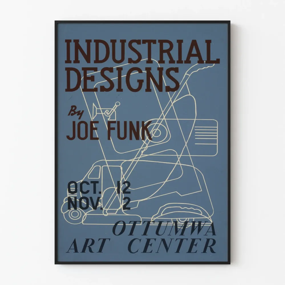 Plakat dekoracyjny Industrial Designs autorstwa Joe Funk