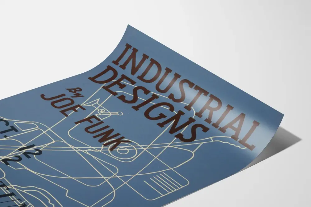 Plakat dekoracyjny Industrial Designs autorstwa Joe Funk
