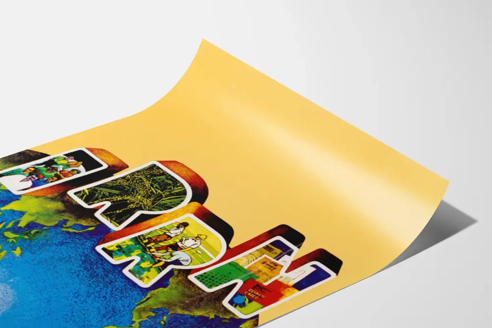 Plakat dekoracyjny Iran - Mapa i sceny kulturowe