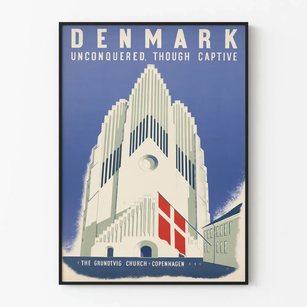 Plakat dekoracyjny Kościół Grundtviga w Kopenhadze
