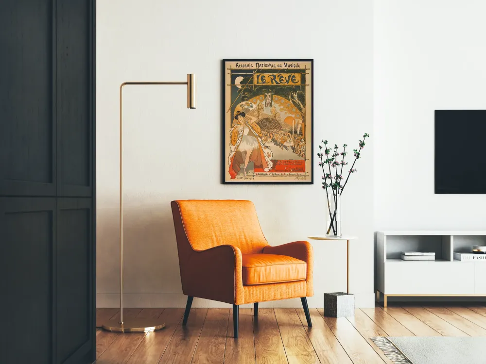 Plakat dekoracyjny Le Rêve - styl secesja Muzyka i Taniec