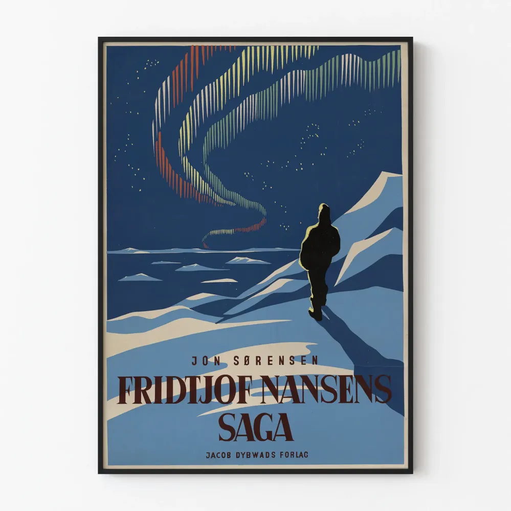 Plakat dekoracyjny Saga Fridtjofa Nansena autorstwa Jona Sørensena