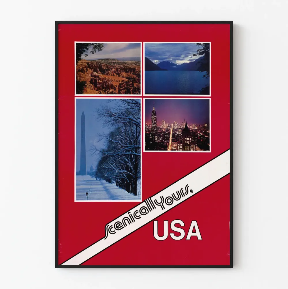 Plakat dekoracyjny scena amerykańska USA