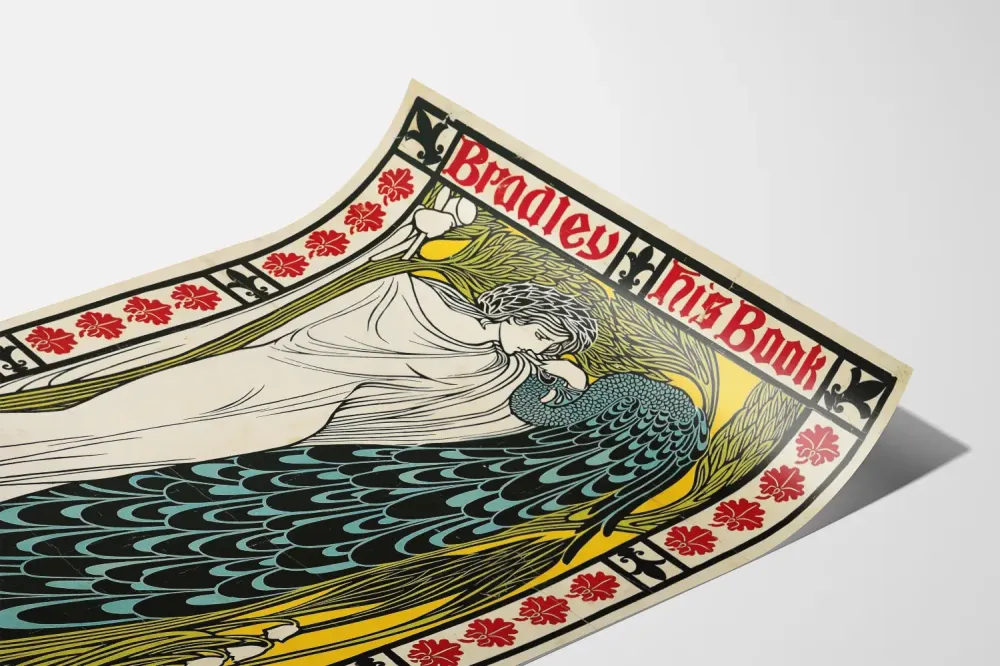Plakat dekoracyjny secesyjny Bradley His Book