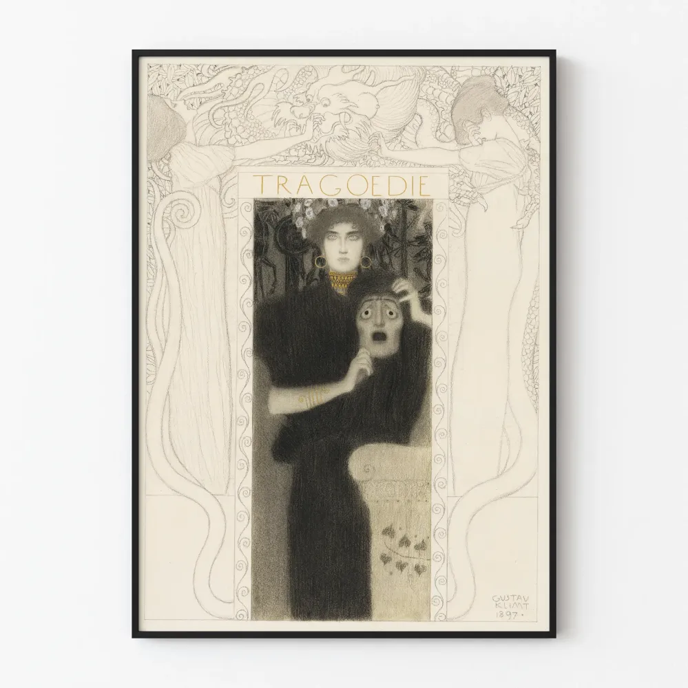 Plakat dekoracyjny Tragédia secesji autorstwa Gustava Klimta