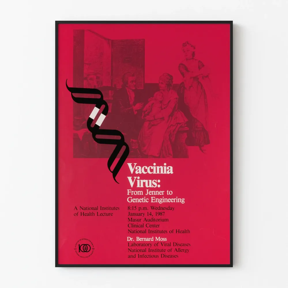 Plakat dekoracyjny Wirus Vaccinia: Od Jennera do żynierii genetycznej