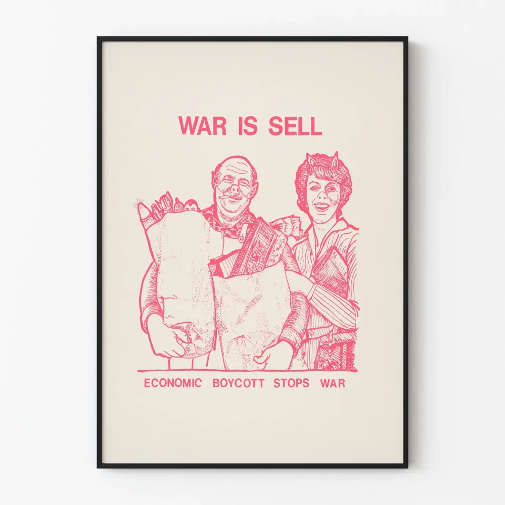 Plakat Dekoracyjny Wojna i Bojkot Ekonomiczny