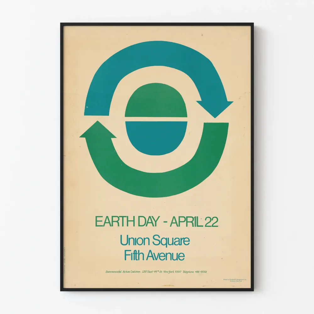 Plakat Dzień Ziemi Vintage 22 kwietnia Union Square