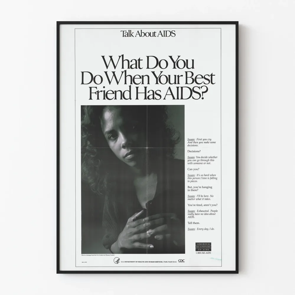 Plakat edukacyjny i informacyjny na temat HIV/AIDS