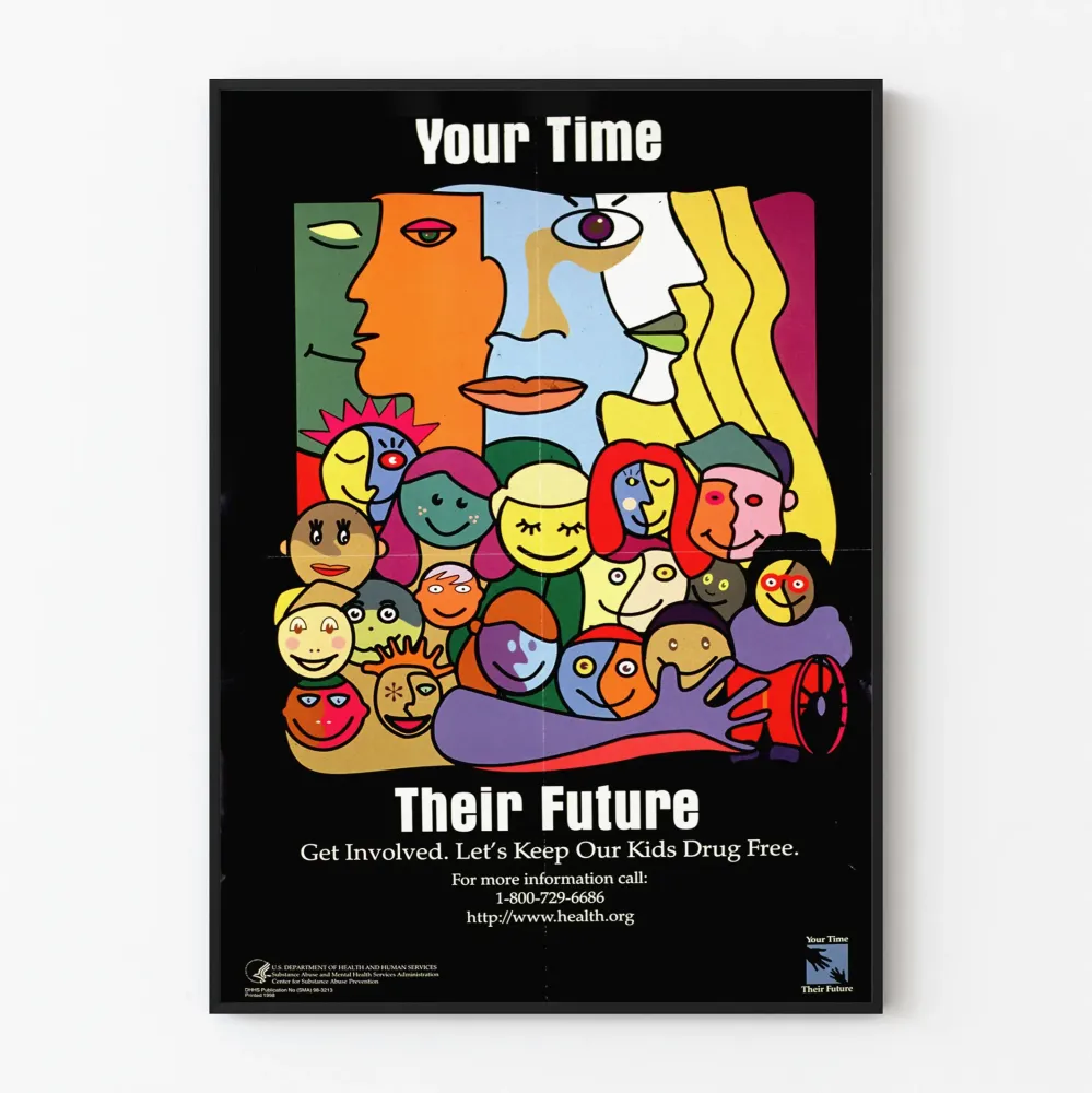 Plakat edukacyjny Your Time Their Future - Kolorowy i zaangażowany design