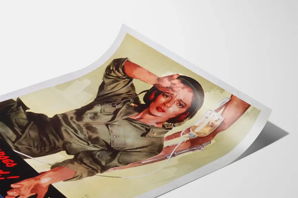 Plakat z epoki US Army Nurse Corps - Potrzeba więcej pielęgniarek