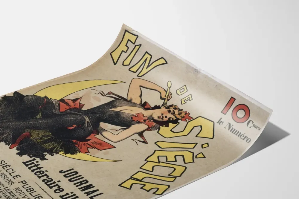Plakat z epoki końca wieku - Ilustrowany dziennik literacki