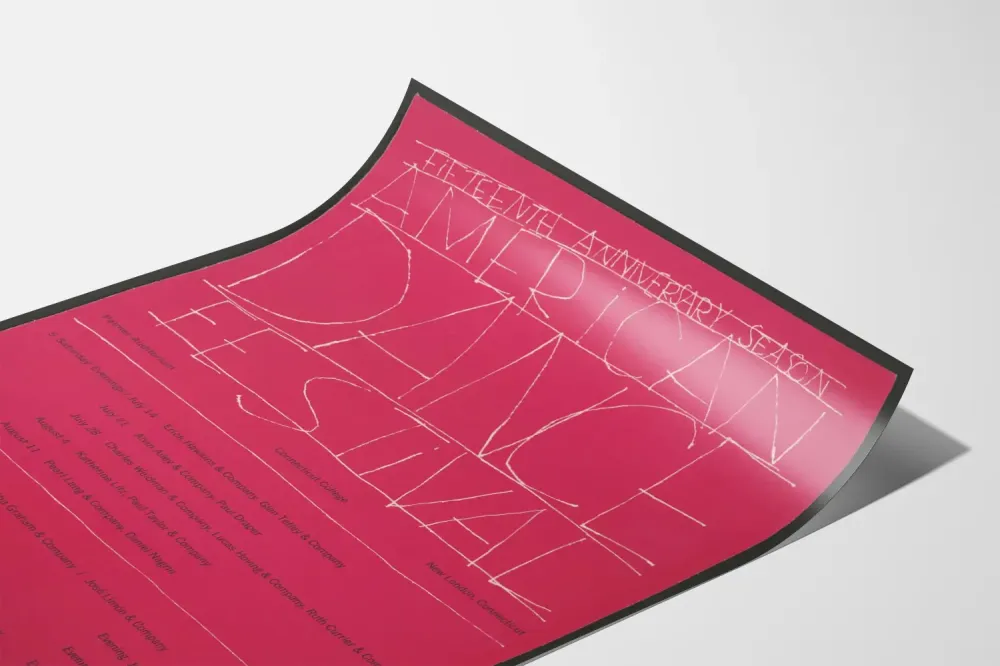 Plakat Festiwal Tańca Amerykańskiego - Piętnaste Urodziny
