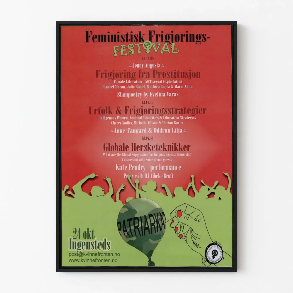 Plakat Festiwal Wyzwolenia Kobiet przeciwko Patriarchatowi