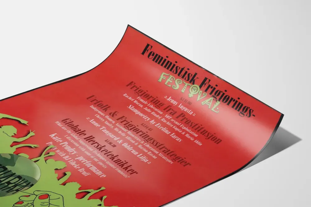 Plakat Festiwal Wyzwolenia Kobiet przeciwko Patriarchatowi