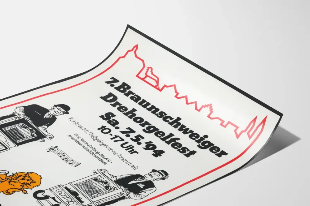 Plakat 7. Festiwalu Organów Wiatrowych w Braunschweig 1994