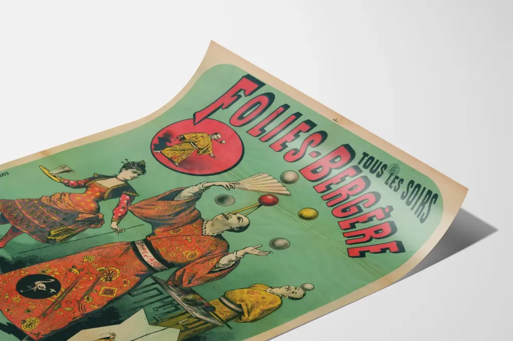 Plakat Folies Bergère Japoński akrobata Awata