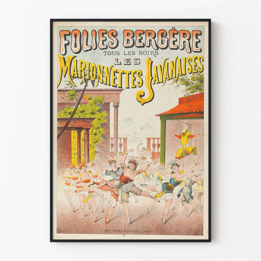 Plakat Folies Bergère - Marionetki Javanaises