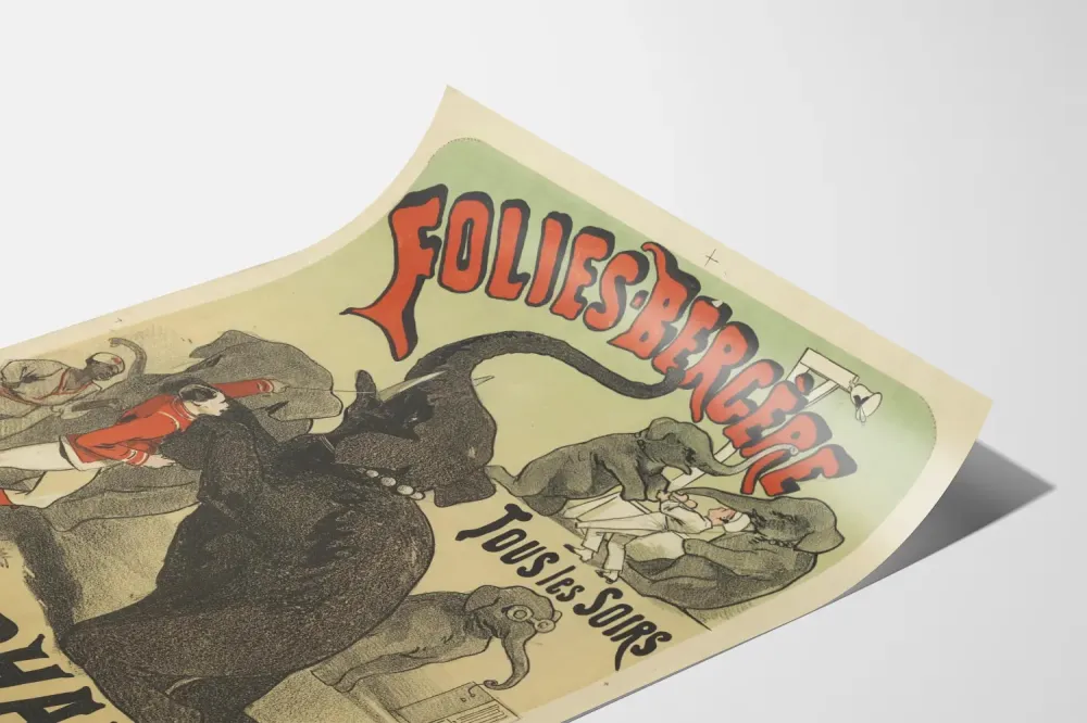 Plakat Folies Bergère Słonie Sir Edmunds