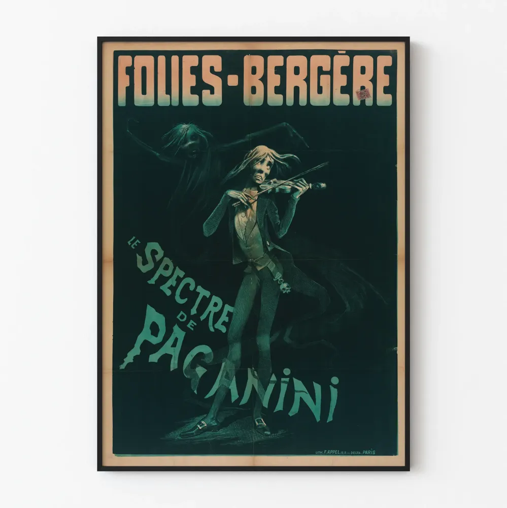 Plakat Folies Bergère Spektre Paganiniego