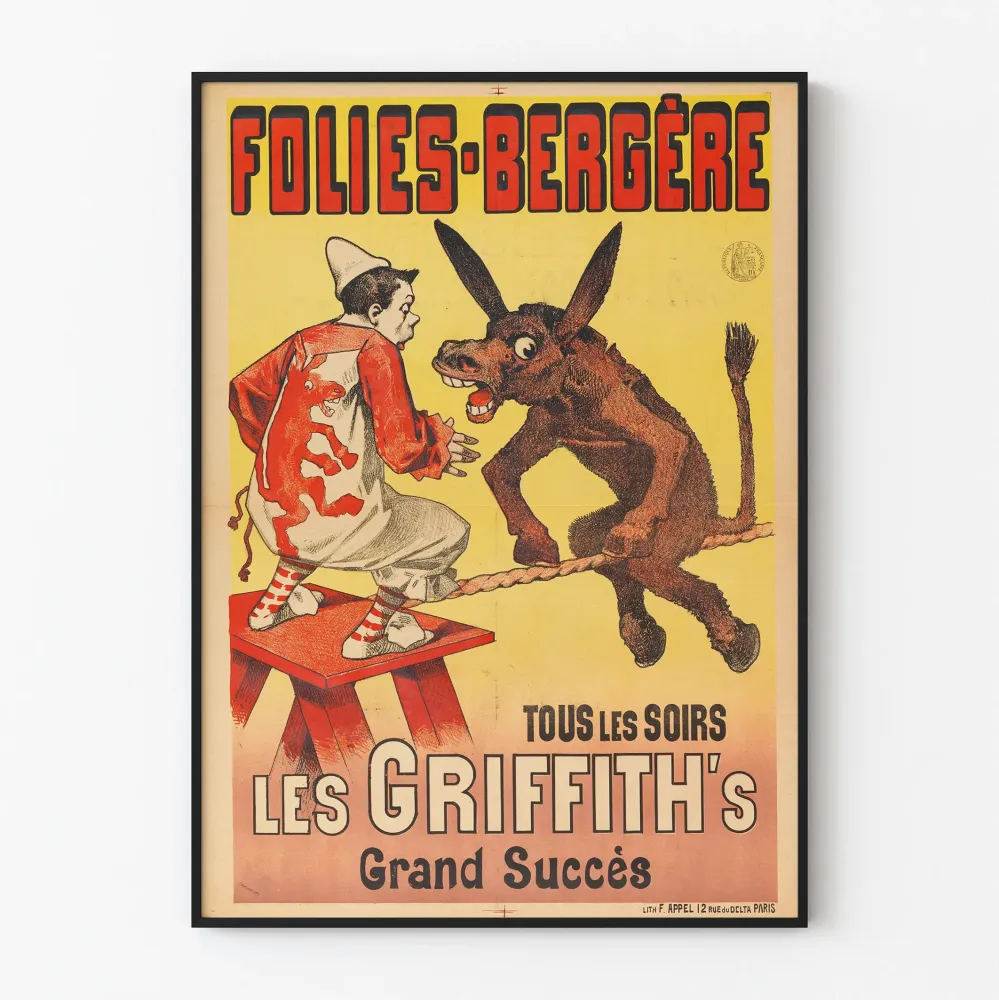 Plakat Folies Bergère Sukces wielki Griffith's