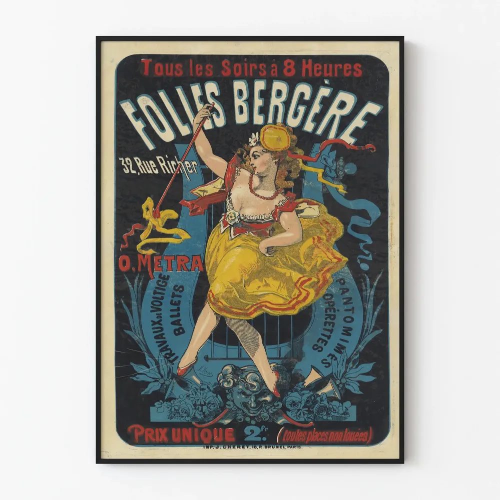 Plakat Folies Bergère - Wieczór baletów i operetek
