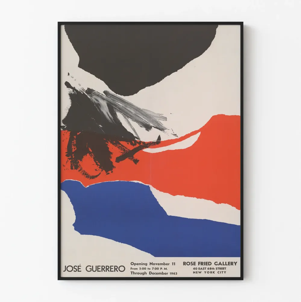 Plakat Galeria Rose Fried - Wystawa José Guerrero 1963