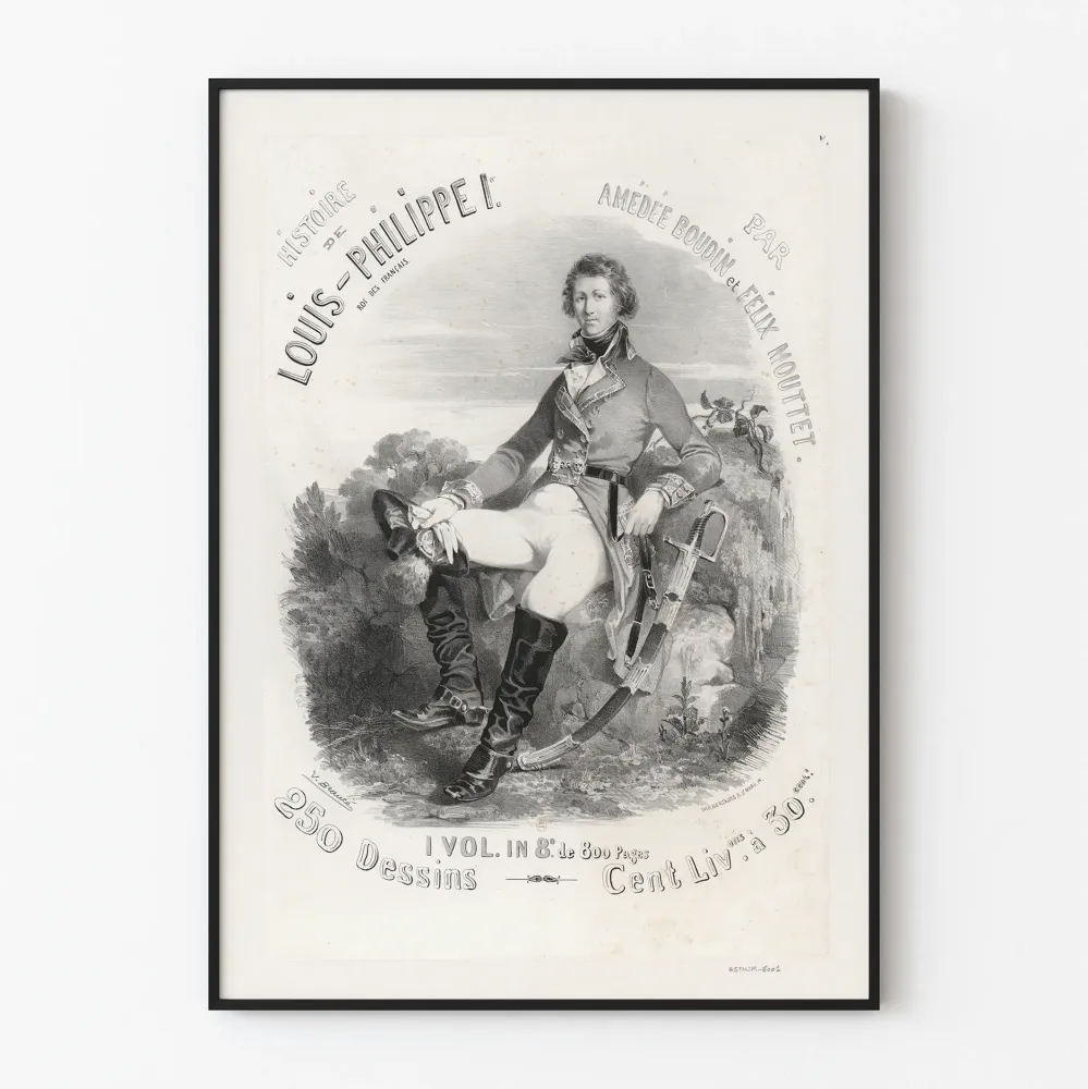 Plakat historyczny Ludwik Filip I autorstwa Amédée Boudin i Félix Mouttet