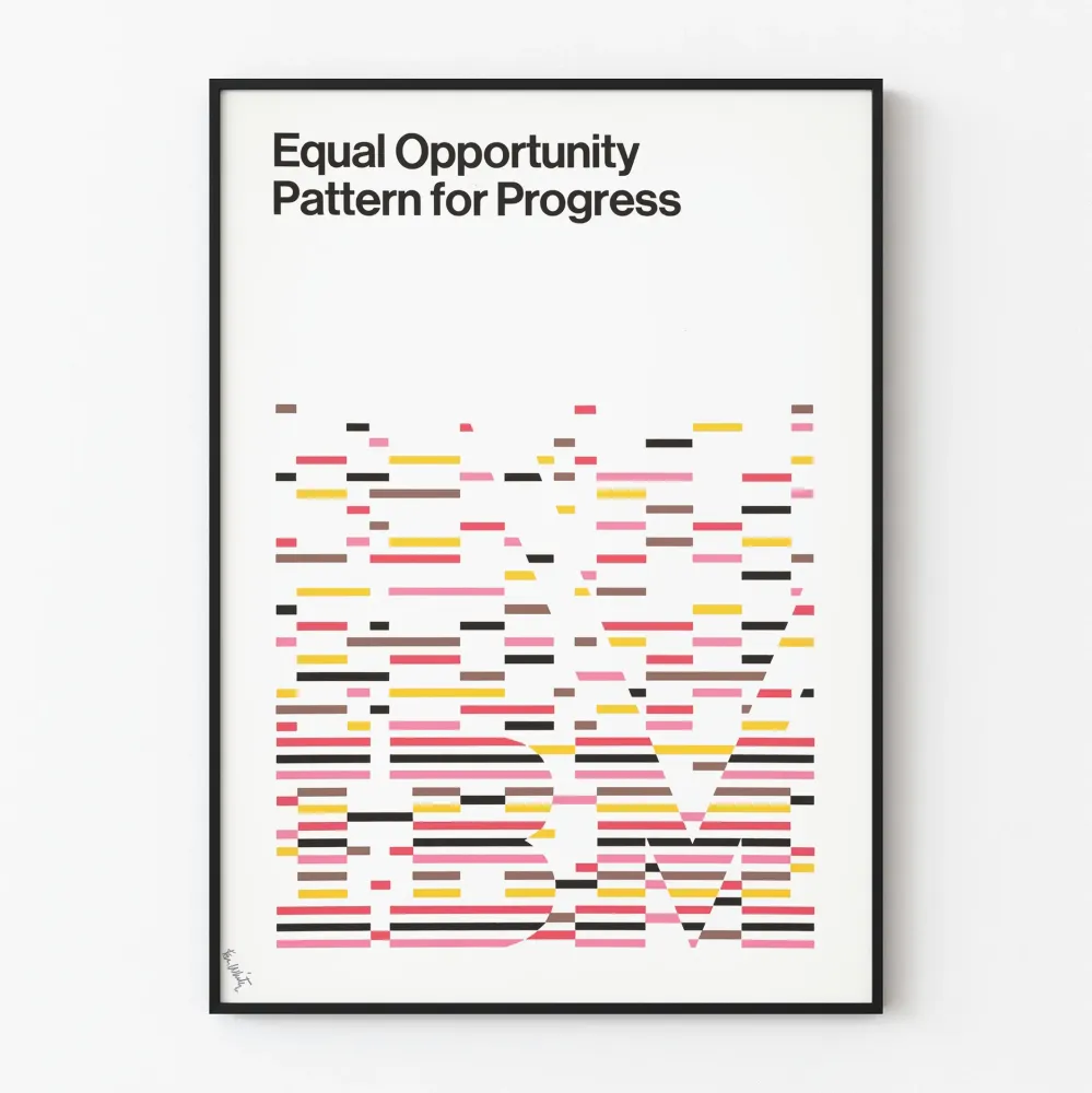 Plakat IBM Wzór Równości Szans dla Postępu