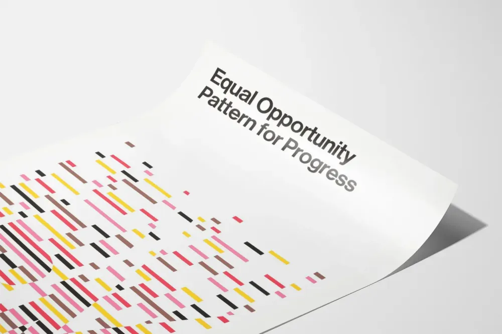 Plakat IBM Wzór Równości Szans dla Postępu