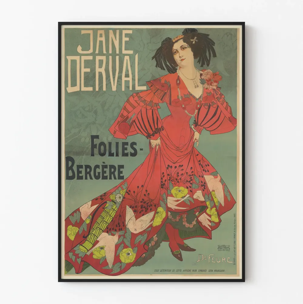 Plakat Jane Derval w Folies Bergère