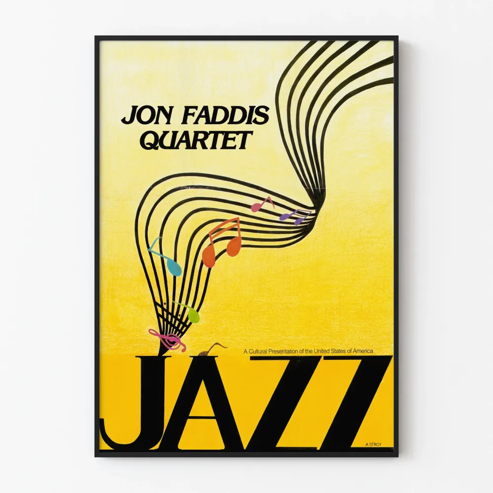 Plakat Jazz Jon Faddis Quartet - Plakat Dekoracji Ściennej Muzycznej