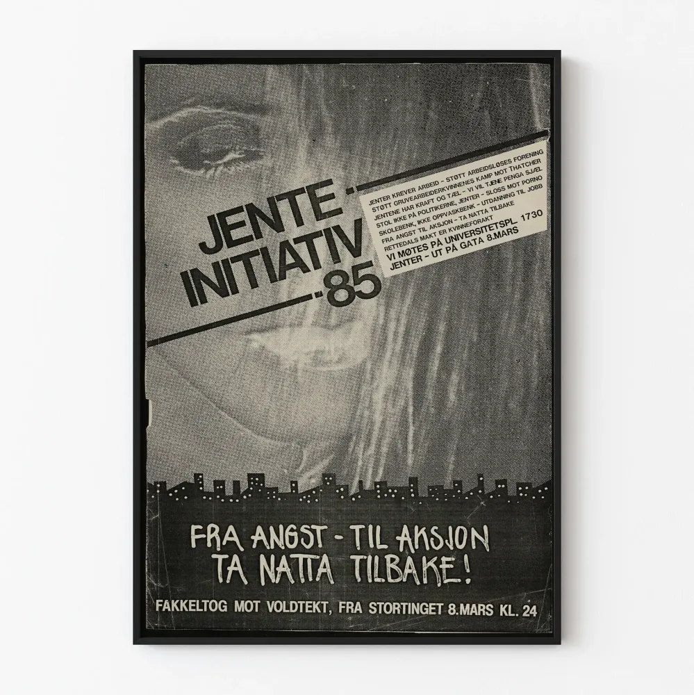 Plakat Jente Initiativ 85 - Od lęku do działania