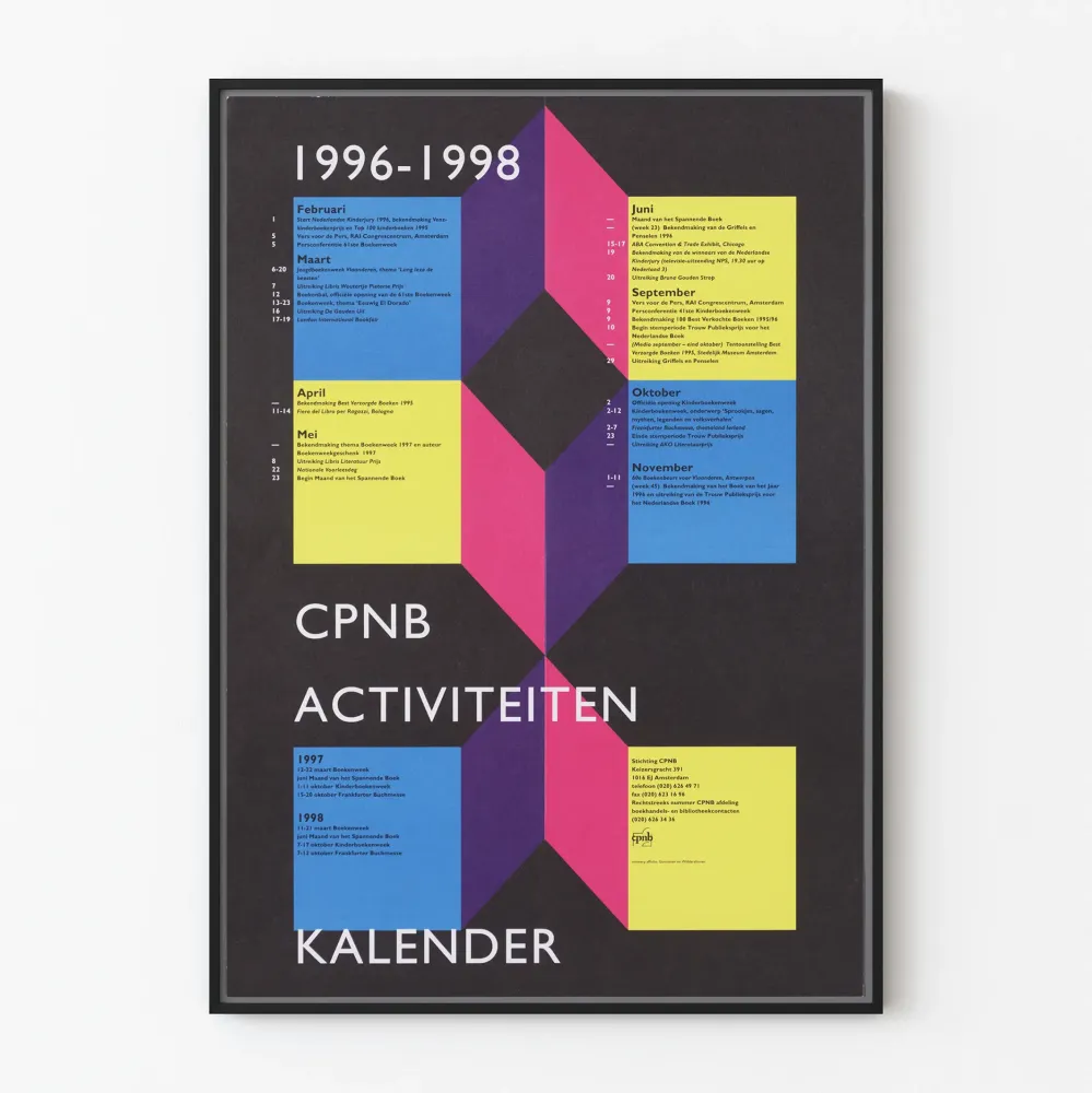 Plakat kalendarza działń CPNB 1996-1998