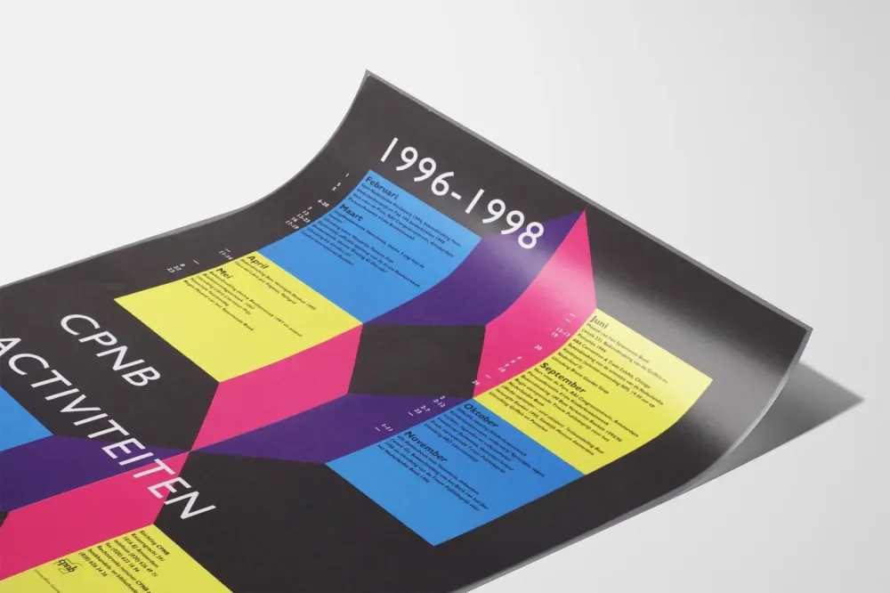 Plakat kalendarza działń CPNB 1996-1998