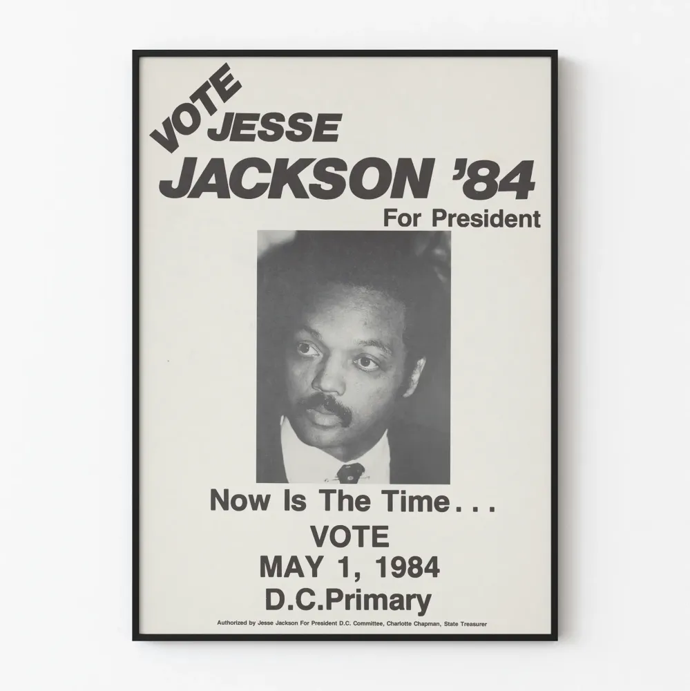 Plakat kampanii wyborczej Jesse Jackson 1984
