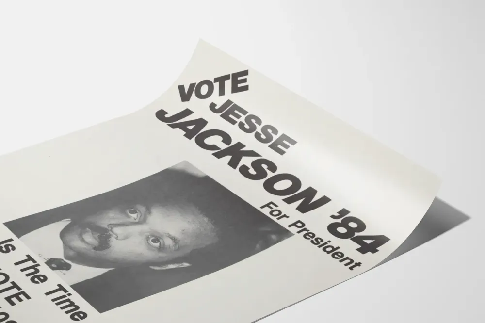 Plakat kampanii wyborczej Jesse Jackson 1984