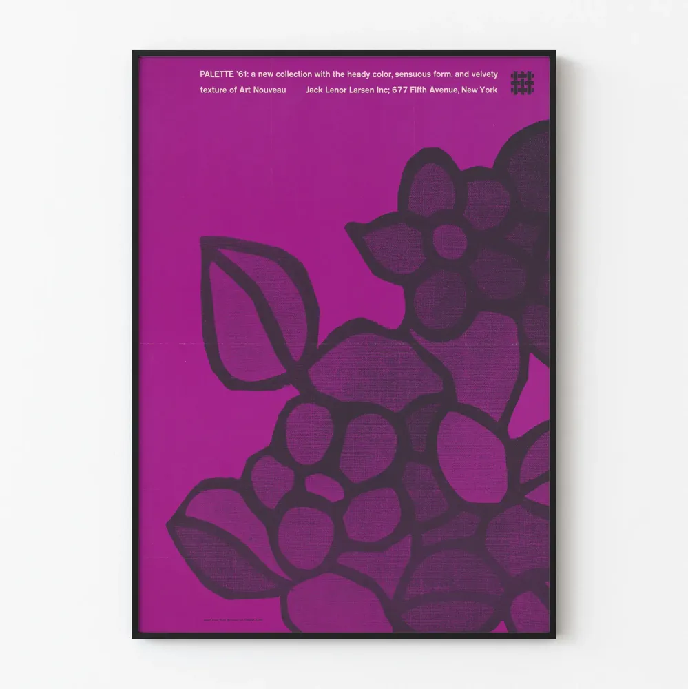 Plakat Kolekcja Palette '61 Secesja Fiolet