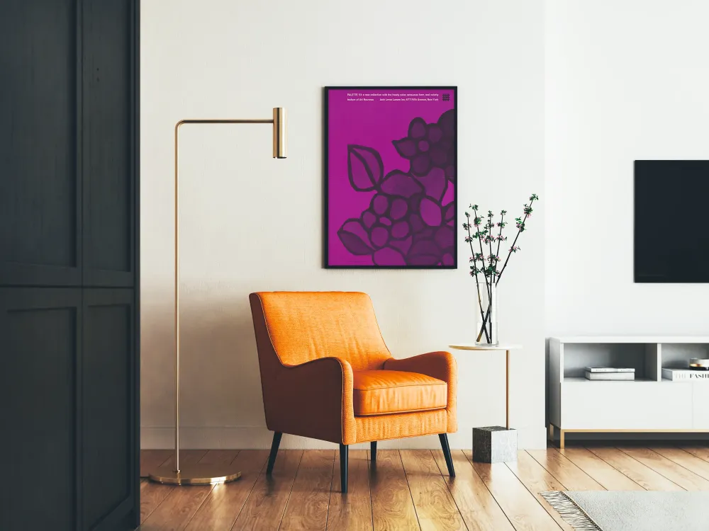Plakat Kolekcja Palette '61 Secesja Fiolet
