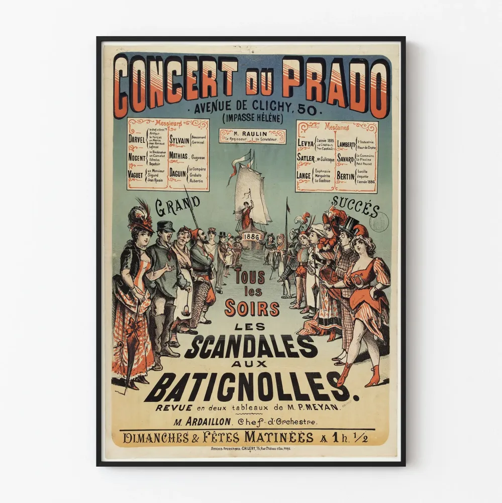 Plakat Koncertu Prado Les Scandales aux Batignolles