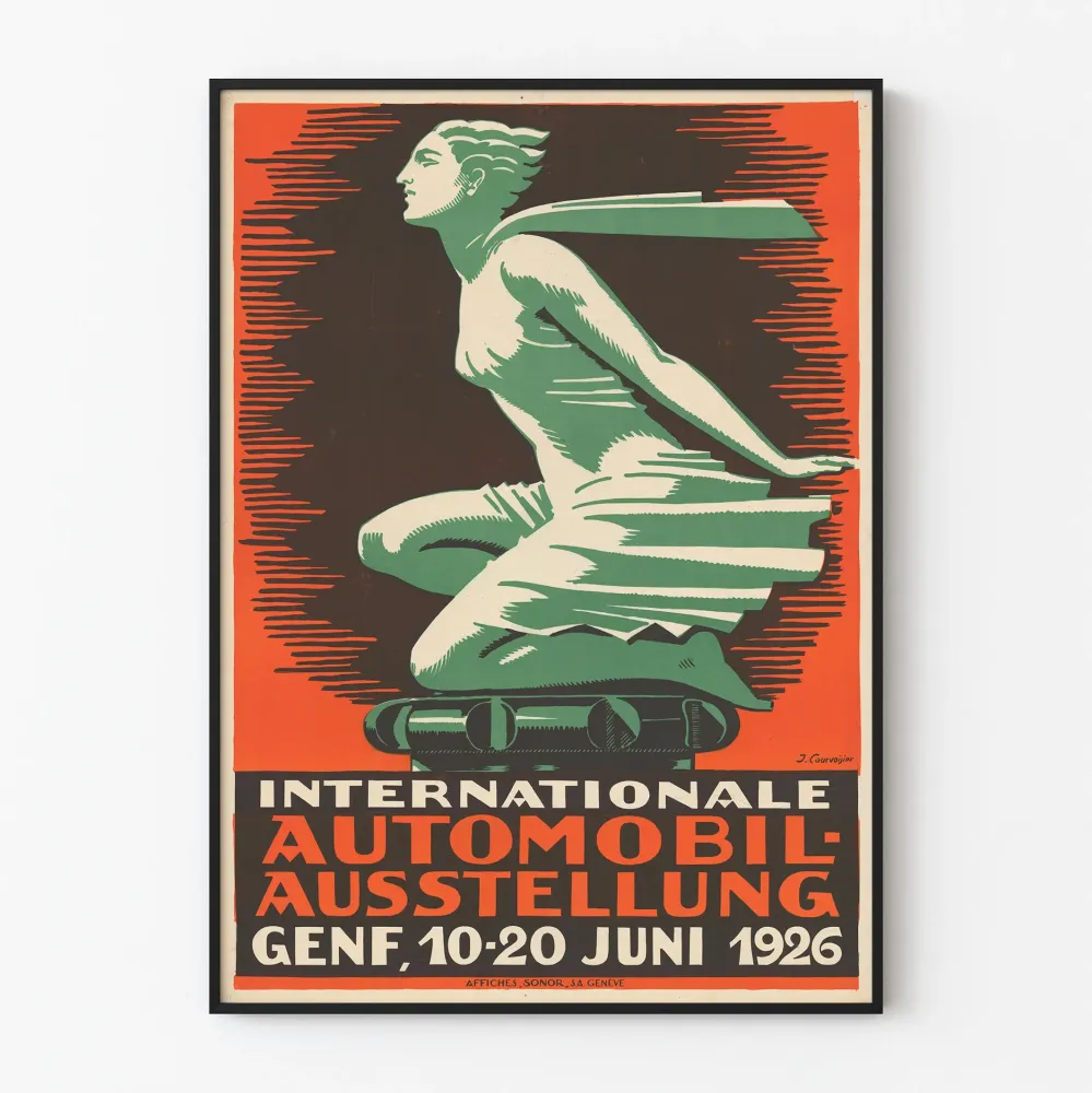 Plakat Międzynarodowa Wystawa Samochodowa 1926