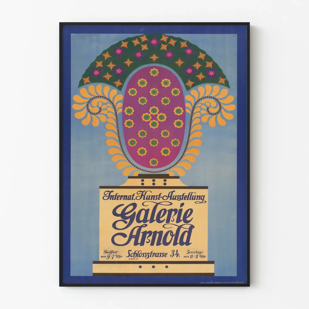 Plakat Międzynarodowa Wystawa Sztuki Dekoracyjnej Art Déco Galeria Arnold
