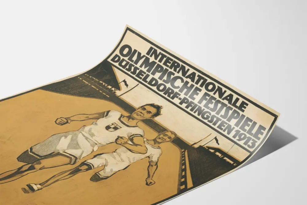 Plakat Międzynarodowe Igrzyska Olimpijskie Düsseldorf 1913